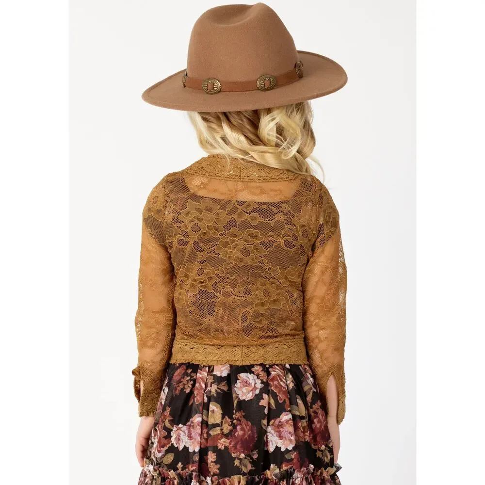 Joyfolie Mia Joy Shawney Cardigan in Bistre Girl’s Size 5